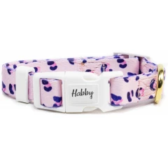 Περιλαίμιο Σκύλου Habby "Pink Leopard" Medium 15mm x 25-35cm Ροζ Περιλαίμιο Σκύλου Habby "Pink Leopard" Medium 15mm x 25-35cm Ροζ