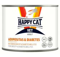 Happy Cat Vet Diet Υγρή τροφή Adipositas & Diabetes 200gr Happy Cat Vet Diet Υγρή τροφή Adipositas & Diabetes 200gr
