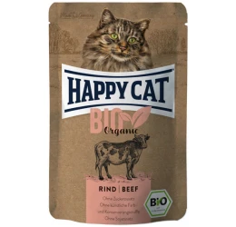 Υγρή Τροφή Γάτας Happy Cat Bio Βοδινό 85gr