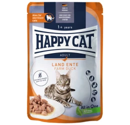 Υγρή Τροφή Γάτας Happy Cat Πάπια σε Σάλτσα 85gr