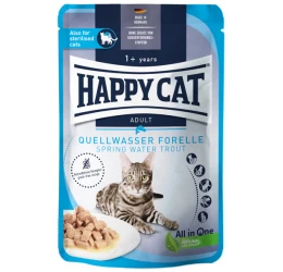 Υγρή Τροφή Γάτας Happy Cat Πέστροφα σε Σάλτσα 85gr