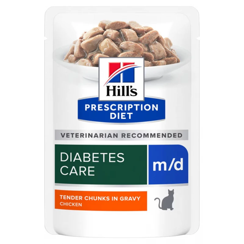 Hill's PD Feline Diabetes Care m/d Γάτας 85gr (Φακελάκι) Γάτες