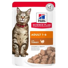 Hill’s Science Plan Adult Υγρή Τροφή Γάτας με Γαλοπούλα 85gr (Φακελάκι) 2+1 Δώρο Hill’s Science Plan Adult Υγρή Τροφή Γάτας με Γαλοπούλα 85gr (Φακελάκι) 2+1 Δώρο