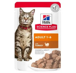 Hill’s Science Plan Adult Υγρή Τροφή Γάτας με Γαλοπούλα 85gr (Φακελάκι) 2+1 Δώρο Hill’s Science Plan Adult Υγρή Τροφή Γάτας με Γαλοπούλα 85gr (Φακελάκι) 2+1 Δώρο