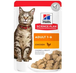 Hill’s Science Plan Adult Υγρή Τροφή Γάτας με Κοτόπουλο 85gr (Φακελάκι) 2+1 Δώρο Hill’s Science Plan Adult Υγρή Τροφή Γάτας με Κοτόπουλο 85gr (Φακελάκι) 2+1 Δώρο