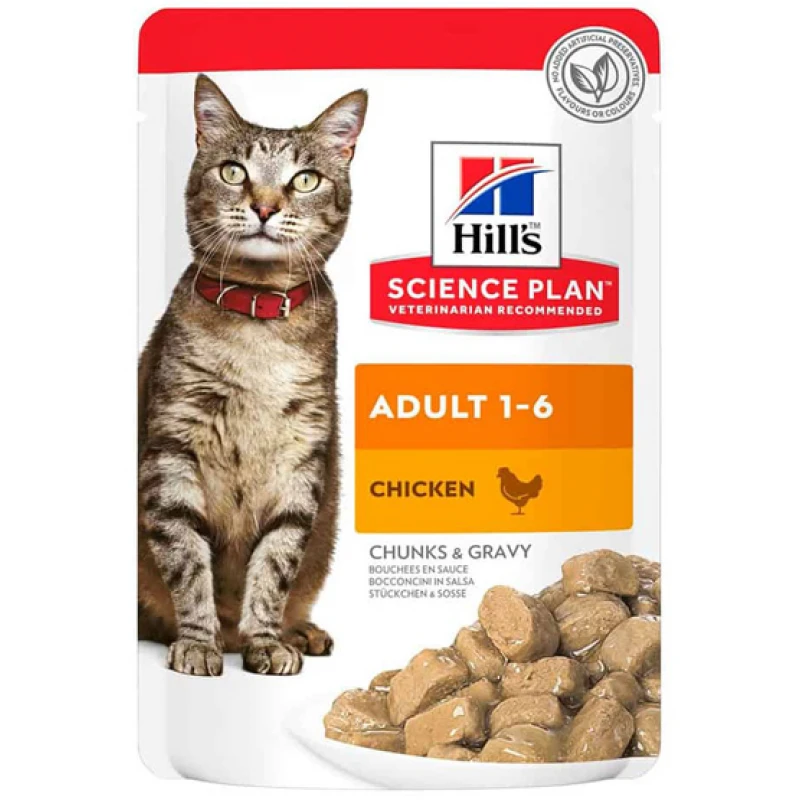 Hill’s Science Plan Adult Υγρή Τροφή Γάτας με Κοτόπουλο 85gr (Φακελάκι) Γάτες Hill’s Science Plan Adult Υγρή Τροφή Γάτας με Κοτόπουλο 85gr (Φακελάκι) Γάτες