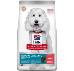 Hill's Science Plan No Grain Adult Hypoallergenic Medium για Σκύλους με Σολομό 2,5kg (2kg + 500gr Δώρο)