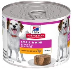 Υγρή τροφή Hill's Science Plan Adult Small & Mini Mousse 200gr με κοτόπουλο (3+1 Δώρο)