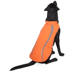 Αδιάβροχο - Αντιανεμικό Μπουφάν Σκύλου Curved Orange Medium 30cm Αδιάβροχο - Αντιανεμικό Μπουφάν Σκύλου Curved Orange Medium 30cm