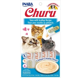 Λιχουδιά Churu Cat Tuna with Scallop 4 x 14gr Λιχουδιά Churu Cat Tuna with Scallop 4 x 14gr
