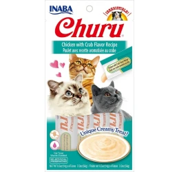 Λιχουδιά Churu Cat Chicken with Crab 4 x 14gr Λιχουδιά Churu Cat Chicken with Crab 4 x 14gr