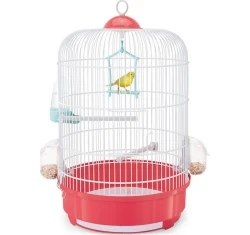 Imac Milly Στρογγυλό Κλουβί για Πτηνά Κόκκινο 33x46cm