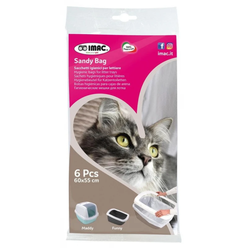 Imac Σακούλες Απορριμάτων για Γάτες Sandy Bag 60x55cm 6τμχ Γάτες Imac Σακούλες Απορριμάτων για Γάτες Sandy Bag 60x55cm 6τμχ Γάτες