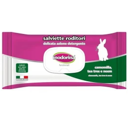 Καθαριστικά υγρά μαντηλάκια Inodorina 40τμχ για τρωκτικά Καθαριστικά υγρά μαντηλάκια Inodorina 40τμχ για τρωκτικά