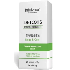 Intuizoon Detoxis Συμπλήρωμα Διατροφής για την Φυσιολογική Ηπατική Λειτουργεία σε Σκύλους και Γάτες 20 tabs Intuizoon Detoxis Συμπλήρωμα Διατροφής για την Φυσιολογική Ηπατική Λειτουργεία σε Σκύλους και Γάτες 20 tabs