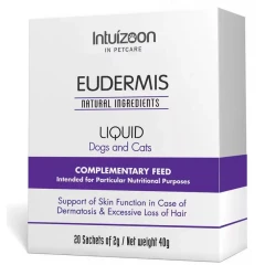 Συμπλήρωμα Διατροφής Σκύλου και Γάτας για Δέρμα & Τρίχωμα Intuizoon Eudermis 20x2gr Συμπλήρωμα Διατροφής Σκύλου και Γάτας για Δέρμα & Τρίχωμα Intuizoon Eudermis 20x2gr
