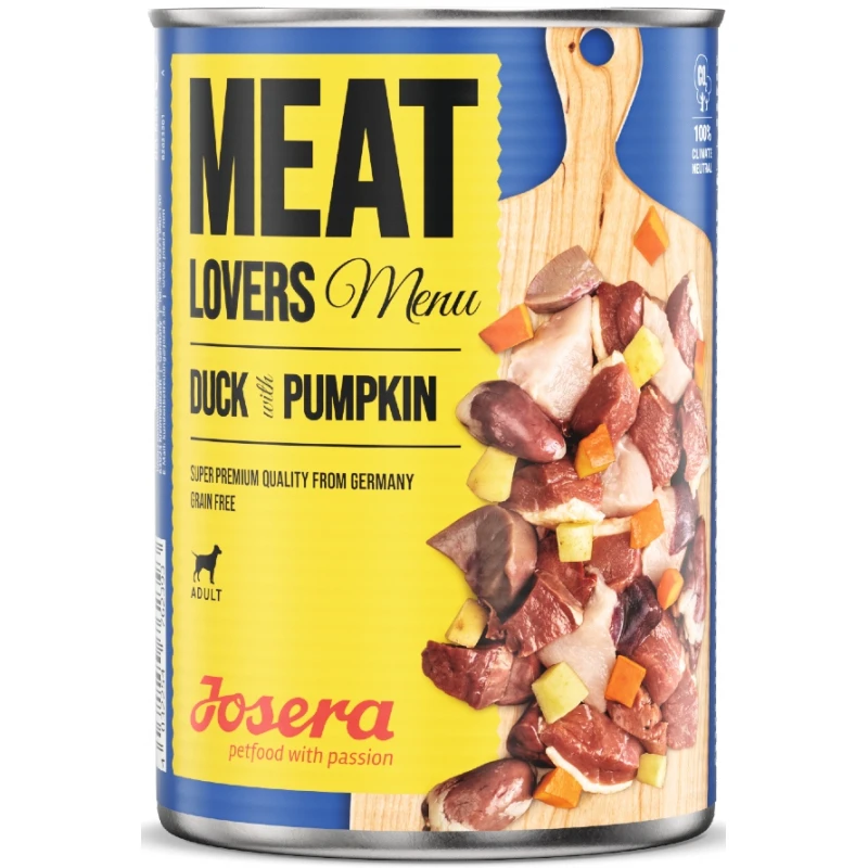 Josera Meat Lovers Duck with Pumpkin Grain Free 6x400gr (3 + 3 Δώρο) ΣΚΥΛΟΙ Josera Meat Lovers Duck with Pumpkin Grain Free 6x400gr (3 + 3 Δώρο) ΣΚΥΛΟΙ