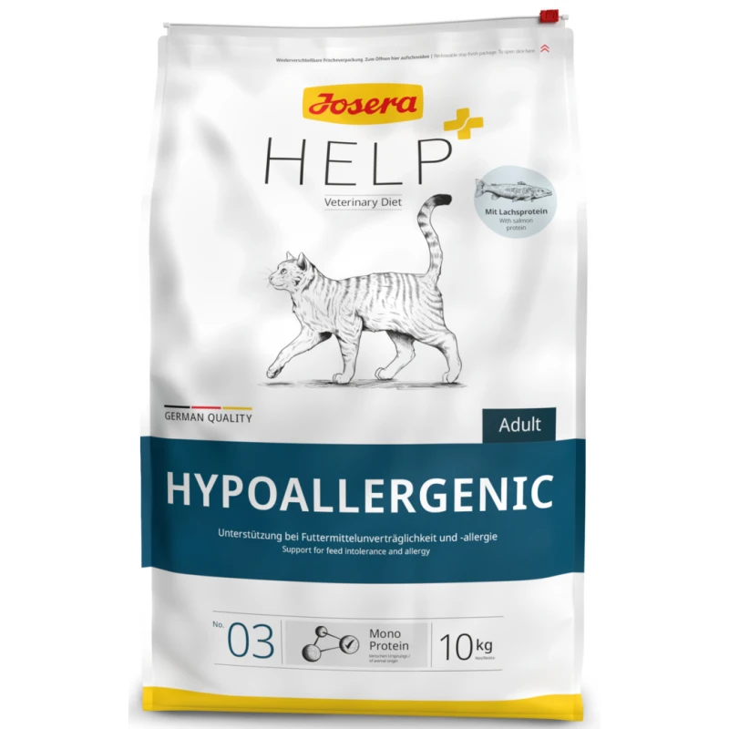 Κλινική Δίαιτα Γάτας Josera Help Hypoallergenic 10kg ΓΑΤΕΣ
