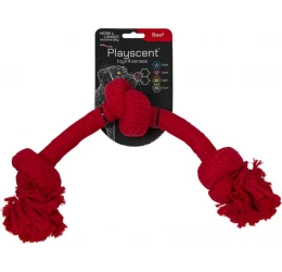 Παιχνίδι Σκύλου Jack & Vanilla Playscent Σχοινί με Μοσχάρι 350gr 48cm Κόκκινο Παιχνίδι Σκύλου Jack & Vanilla Playscent Σχοινί με Μοσχάρι 350gr 48cm Κόκκινο