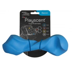 Παιχνίδι Σκύλου Jack & Vanilla Playscent Twisted Bone Bacon 22cm Μπλε Παιχνίδι Σκύλου Jack & Vanilla Playscent Twisted Bone Bacon 22cm Μπλε