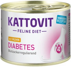 Υγρή Τροφή Γάτας Kattovit Feline Diet Diabetes Chicken 185gr
