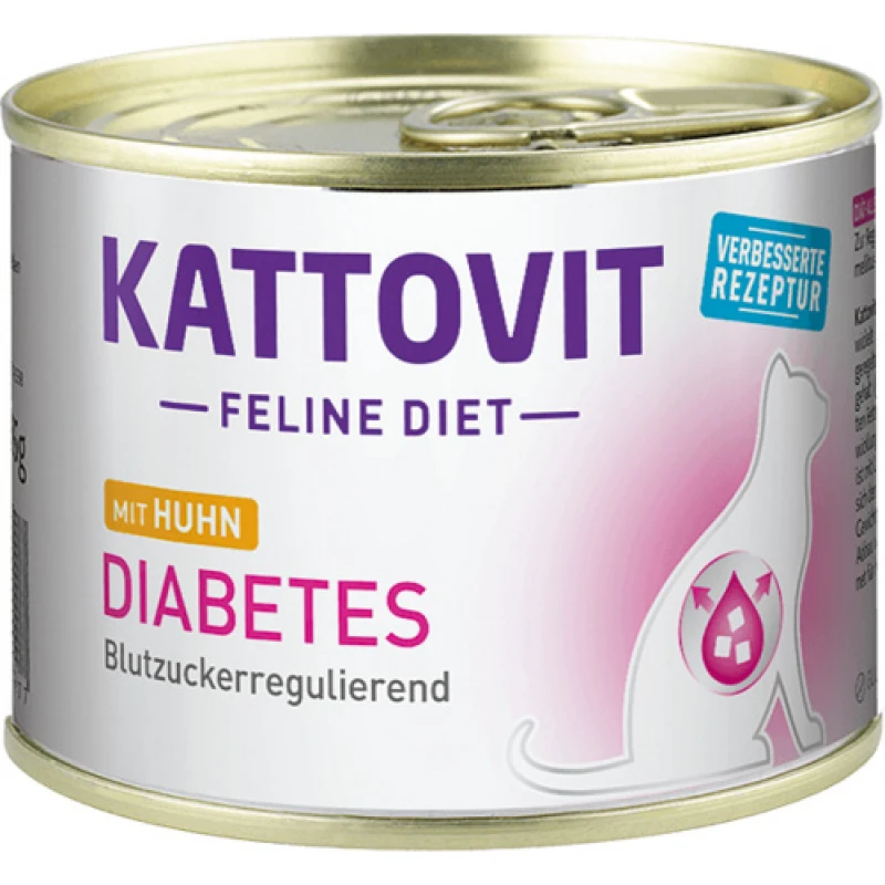Υγρή Τροφή Γάτας Kattovit Feline Diet Diabetes Chicken 185gr ΓΑΤΕΣ
