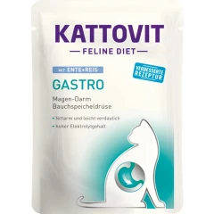 Υγρή Τροφή Γάτας Kattovit Feline Diet Gastro Duck & Rice σε Φακελάκι 85gr Υγρή Τροφή Γάτας Kattovit Feline Diet Gastro Duck & Rice σε Φακελάκι 85gr