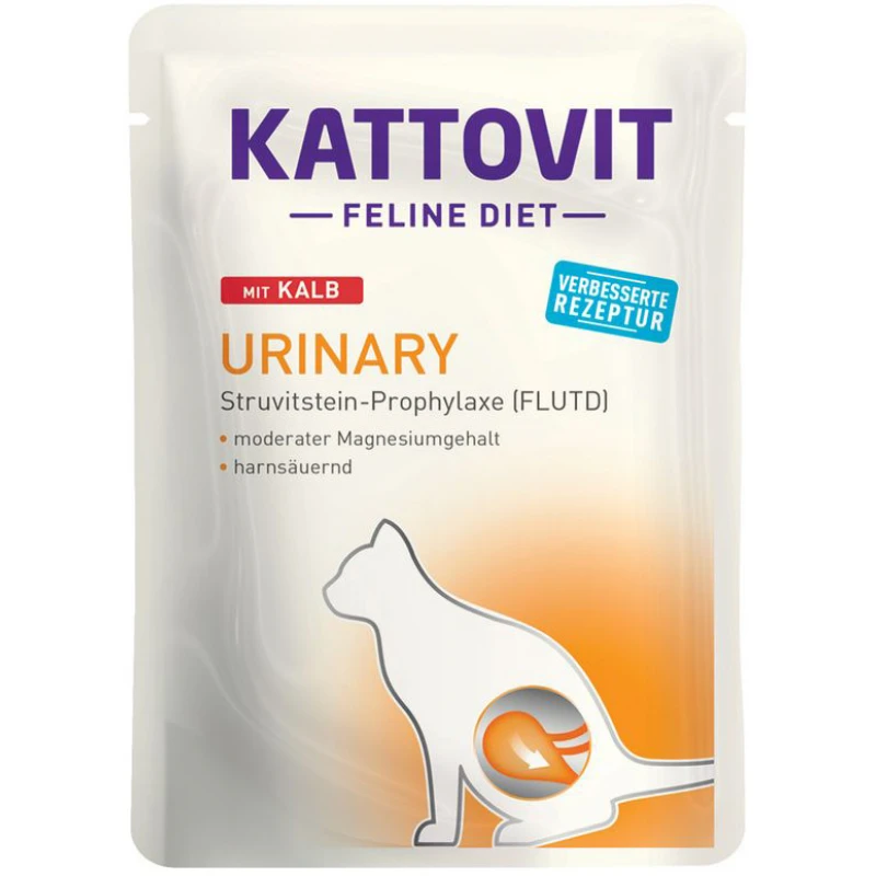 Υγρή Τροφή Γάτας Kattovit Feline Diet Urinary Veal σε φακελάκι 85gr ΓΑΤΕΣ