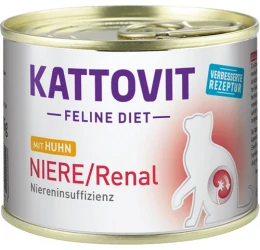 Υγρή Τροφή Γάτας Kattovit Feline Diet Renal Chicken 185gr