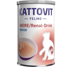Υγρή Τροφή - Ρόφημα Γάτας Kattovit Feline Diet Renal Drink με Πάπια 135ml