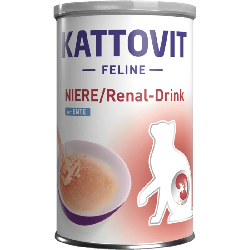 Υγρή Τροφή - Ρόφημα Γάτας Kattovit Feline Diet Renal Drink με Πάπια 135ml ΓΑΤΕΣ