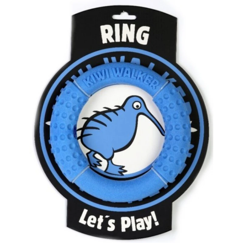 Παιχνίδι σκύλου Kiwi Walker Lets play Ring Maxi 18cm Μπλε ΣΚΥΛΟΙ