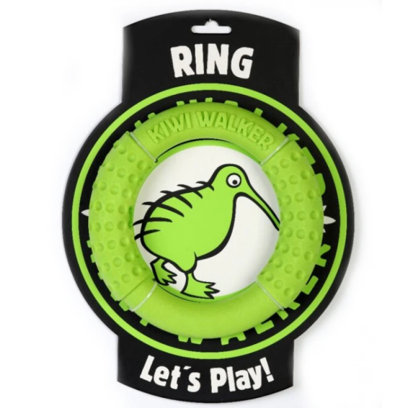 Παιχνίδι σκύλου Kiwi Walker Lets play Ring Maxi 18cm Πράσινο ΣΚΥΛΟΙ