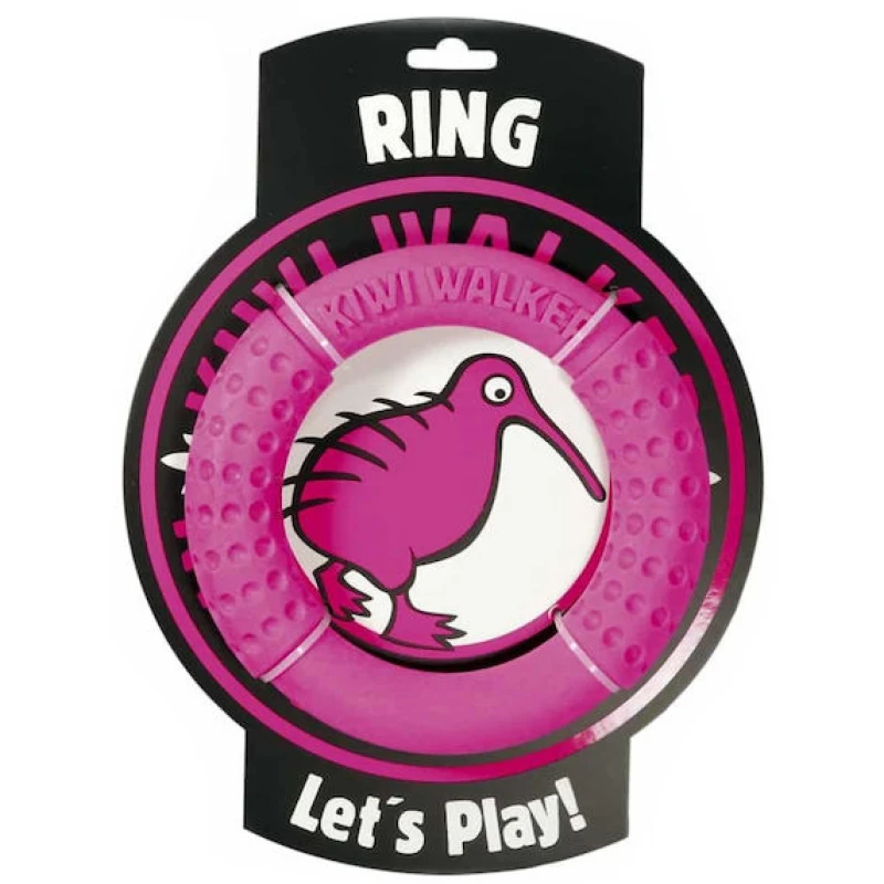 Παιχνίδι σκύλου Kiwi Walker Lets play Ring Maxi 18cm Ροζ ΣΚΥΛΟΙ