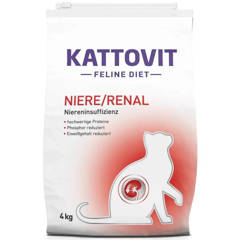 Κλινική Δίαιτα Γάτας Kattovit Renal 4kg Γάτες