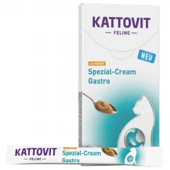 Υγρή Τροφή Γάτας Kattovit Gastro Cream με Κοτόπουλο 6x15gr