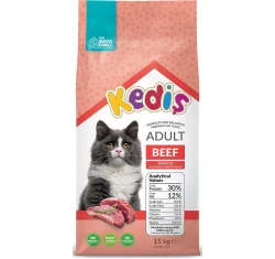 Ξηρά Τροφή Γάτας Kedis Adult Beef 15kg