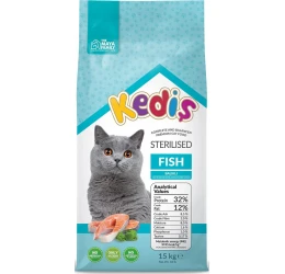 Ξηρά Τροφή Γάτας Kedis Sterilised Fish 15kg