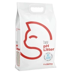 Άμμος - Πέλλετ Γάτας με Δείκτη pH Kitties Tofu Clumping 7lt (2,6kg) Χωρίς Άρωμα