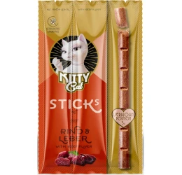 Λιχουδιά Γάτας Kitty Cat Beef & Liver 15gr