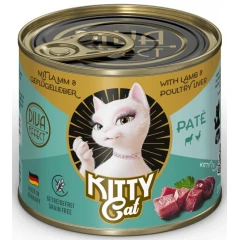 Υγρή Τροφή, Κονσέρβα Γάτας Kitty Cat Lamb & Poultry Liver 200gr Pate Υγρή Τροφή, Κονσέρβα Γάτας Kitty Cat Lamb & Poultry Liver 200gr Pate