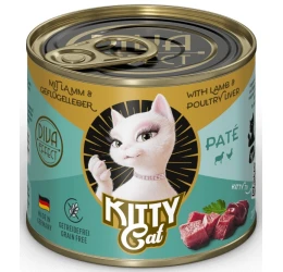 Υγρή Τροφή, Κονσέρβα Γάτας Kitty Cat Lamb & Poultry Liver 200gr Pate Υγρή Τροφή, Κονσέρβα Γάτας Kitty Cat Lamb & Poultry Liver 200gr Pate