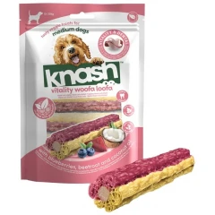 Οδοντική Λιχουδιά Σκύλου knash Woofa Loofa Medium με Μύρτιλο, Παντζάρι και Λάδι Καρύδας 182gr Οδοντική Λιχουδιά Σκύλου knash Woofa Loofa Medium με Μύρτιλο, Παντζάρι και Λάδι Καρύδας 182gr