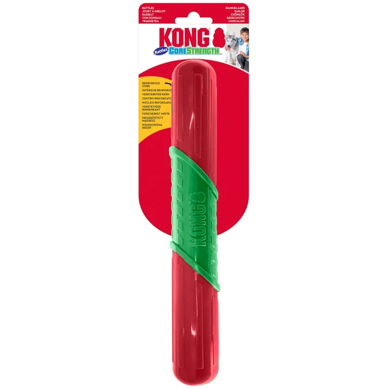 Χριστουγεννιάτικο Παιχνίδι Kong Holiday Core Strength Rattle Stick Large 27,5cm ΣΚΥΛΟΙ