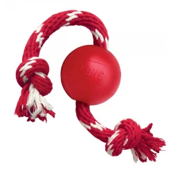 Kong  Ball με σχοινί Κόκκινο Small Kong  Ball με σχοινί Κόκκινο Small