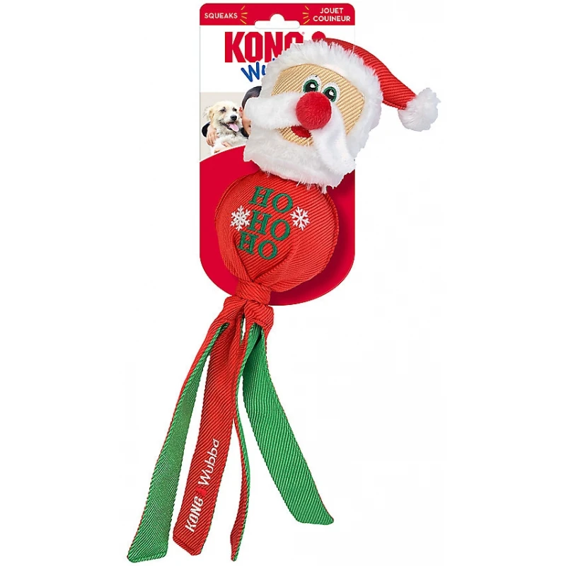 Χριστουγεννιάτικο Παιχνίδι Kong Holiday Wubba Santa Large 33cm ΣΚΥΛΟΙ