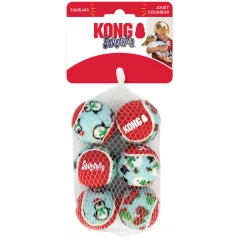 Χριστουγεννιάτικο Παιχνίδι Σκύλου Kong Holiday SqueakAir Balls (6 pcs) Small
