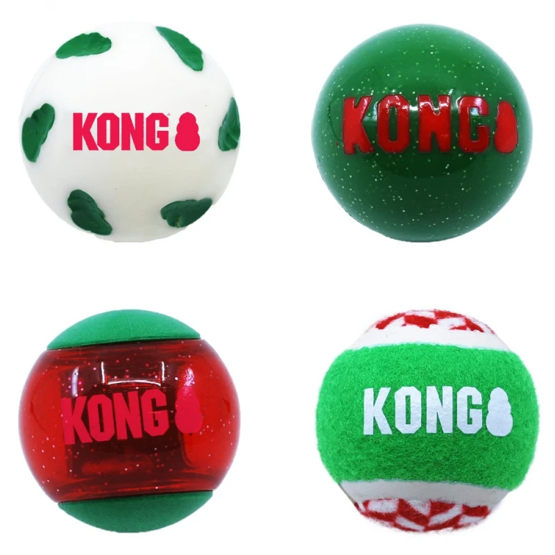 Χριστουγεννιάτικο Παιχνίδι Kong Holiday Occasions Balls Medium 4τμχ ΠΑΙΧΝΙΔΙΑ