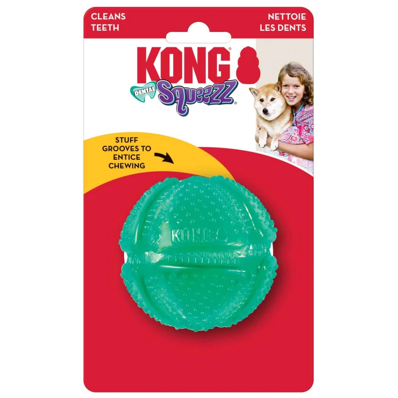 Kong Μπαλάκι Σκύλου Squeezz Dental Ball Medium 7cm ΣΚΥΛΟΙ