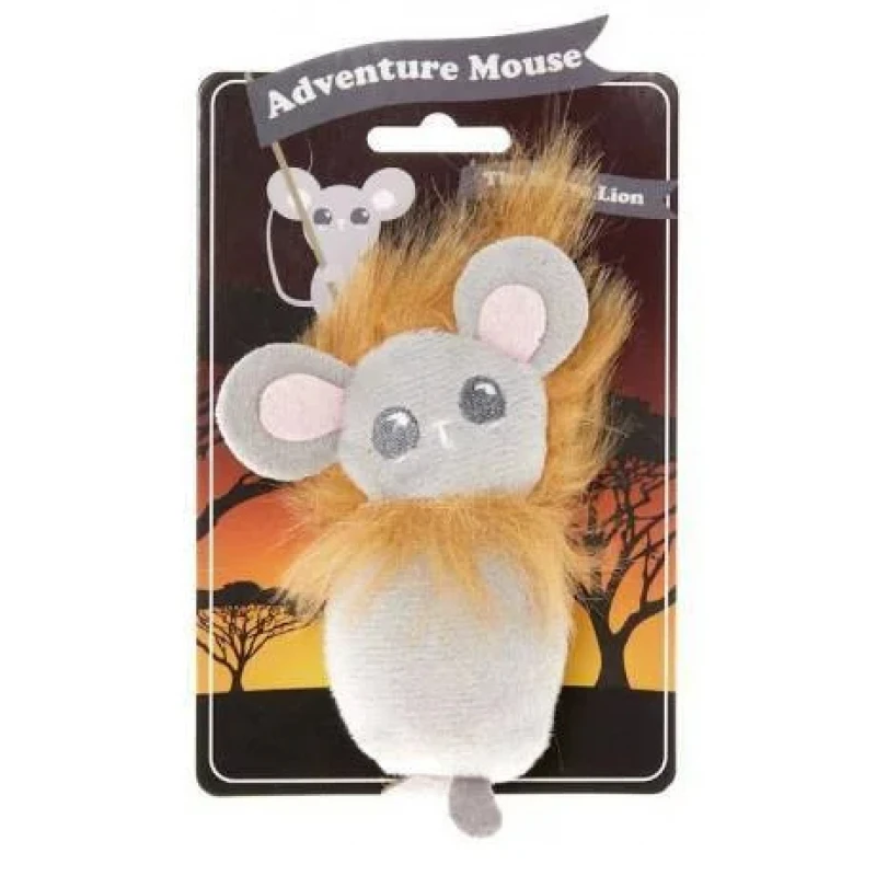 Παιχνίδι Γάτας Happy Pet Adventure Mouse The Brave Lion 15x10x2.5cm ΓΑΤΕΣ